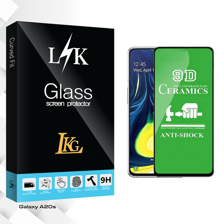 محافظ صفحه نمایش 9D ال کا جی مدل LK Glass مناسب برای گوشی موبایل سامسونگ Galaxy A20s