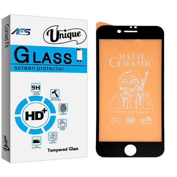 محافظ صفحه نمایش مات ای اف اس مدل Unique Glass مناسب برای گوشی موبایل اپل Iphone 7/ 8