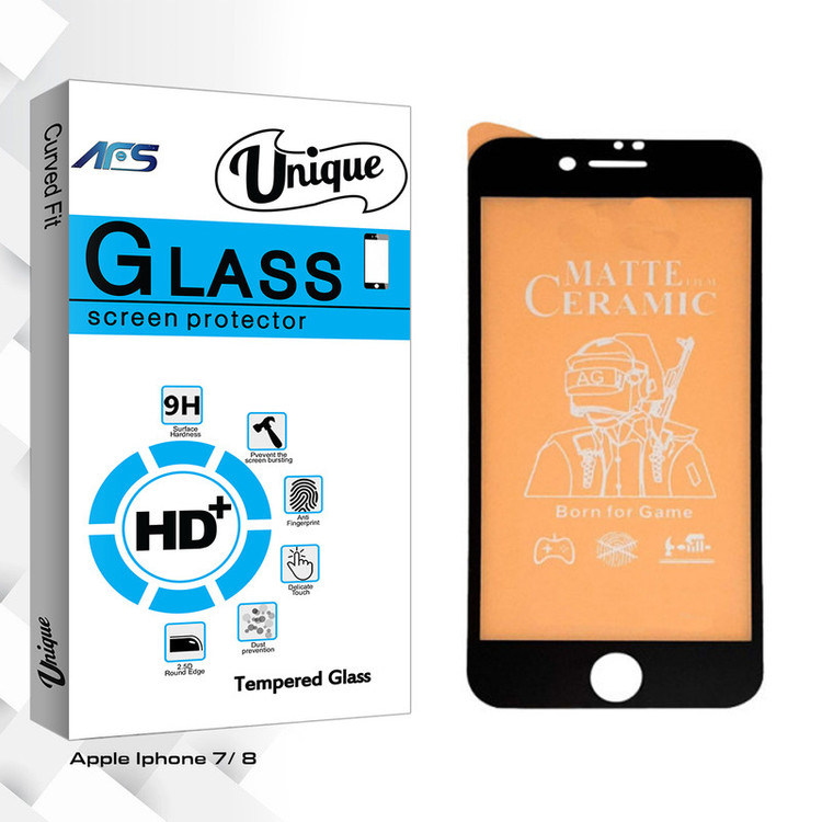 محافظ صفحه نمایش مات ای اف اس مدل Unique Glass مناسب برای گوشی موبایل اپل Iphone 7/ 8