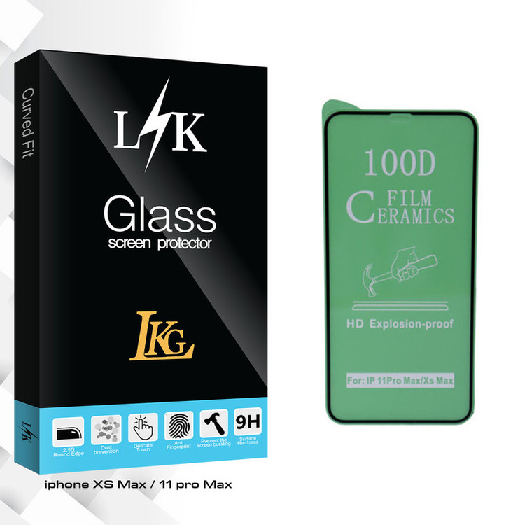 محافظ صفحه نمایش ال کا جی مدل LK Glass مناسب برای گوشی موبایل اپل iphone xs max