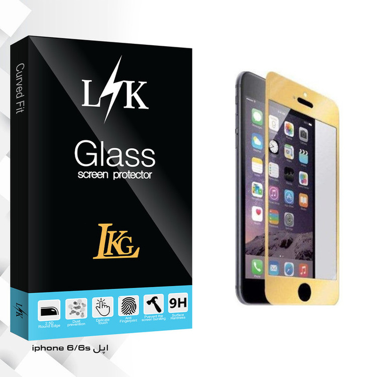 محافظ صفحه نمایش ال کا جی مدل LK Glass مناسب برای گوشی موبایل اپل iPhone 6/6S