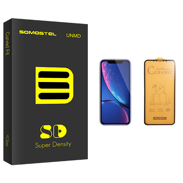 محافظ صفحه نمایش سرامیکی سوماستل مدل Sd Glass مناسب برای گوشی موبایل اپل iPhone XR
