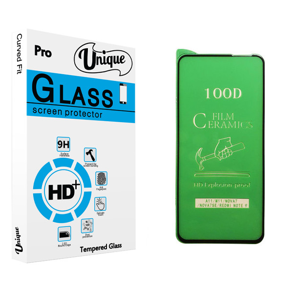 محافظ صفحه نمایش سرامیکی يونيک مدل +Clear مناسب برای گوشی موبایل سامسونگ Galaxy A11