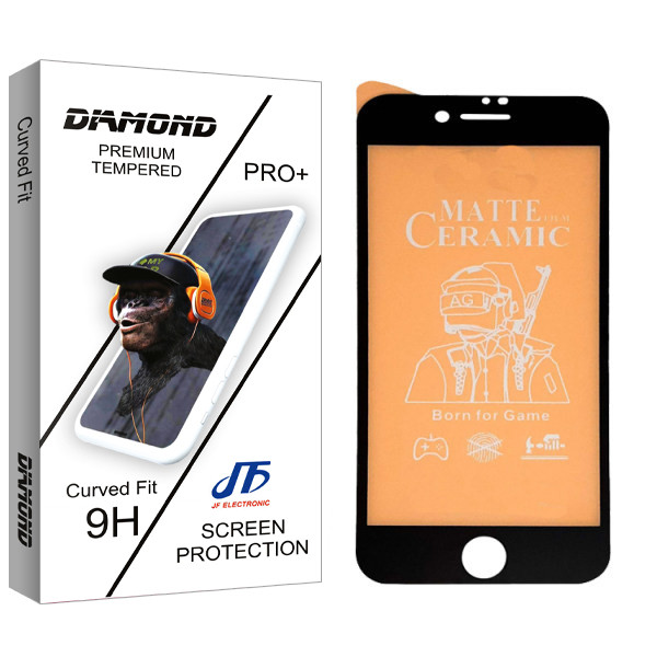 محافظ صفحه نمایش مات جی اف مدل Diamond glass مناسب برای گوشی موبایل اپل Iphone 8