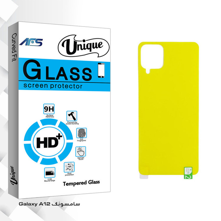 محافظ پشت گوشی ای اف اس مدل Unique Glass مناسب برای گوشی موبایل سامسونگ Galaxy A12