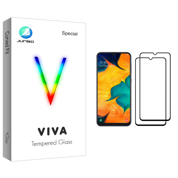 محافظ صفحه نمایش جانبو مدل Viva Glass مناسب برای گوشی موبایل سامسونگ Galaxy A30 بسته دو عددی