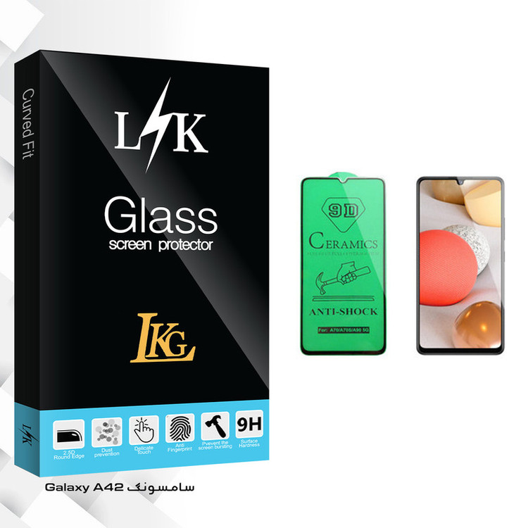 محافظ صفحه نمایش سرامیکی ال کا جی مدل LK Glass مناسب برای گوشی موبایل سامسونگ Galaxy A42