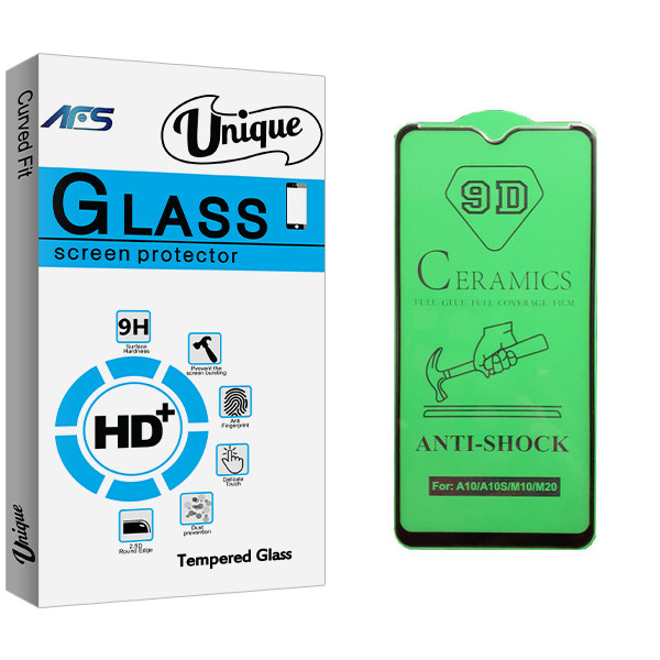 محافظ صفحه نمایش سرامیکی ای اف اس مدل Unique Glass مناسب برای گوشی موبایل سامسونگ Galaxy A10