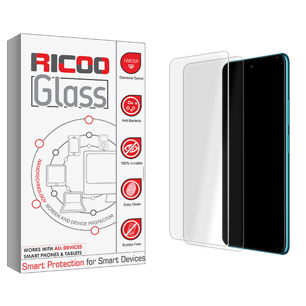 محافظ صفحه نمایش شیشه ای ریکو مدل Ricoo Glass MIX مناسب برای گوشی موبایل شیائومی 11 Lite 5G NE بسته دو عددی