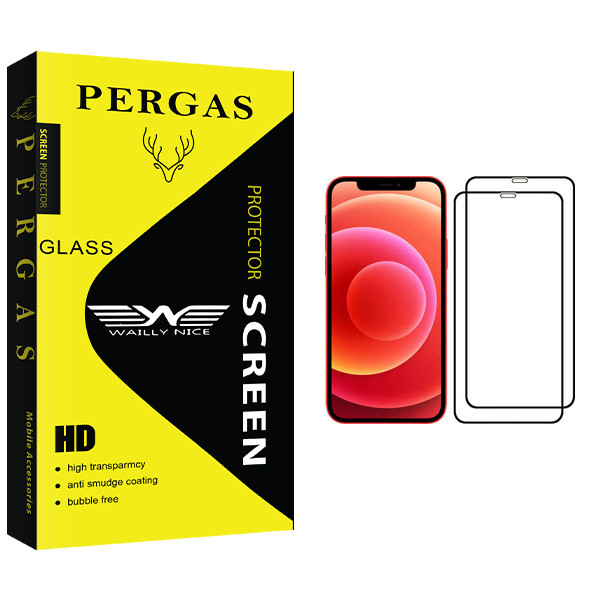 محافظ صفحه نمایش وایلی نایس مدل Pergas Glass مناسب برای گوشی موبایل اپل iPhone 12 بسته 2 عددی