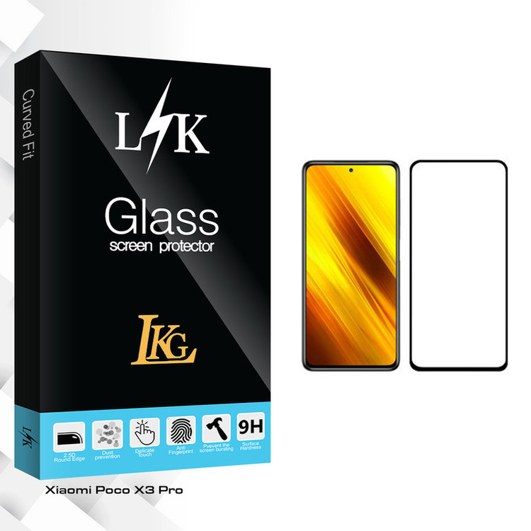 محافظ صفحه نمایش ال کا جی مدل LK Glass مناسب برای گوشی موبایل شیائومی Poco X3 Pro