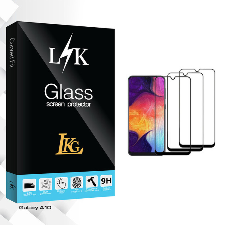 محافظ صفحه نمایش ال کا جی مدل LK Glass مناسب برای گوشی موبایل سامسونگ Galaxy A10 بسته سه عددی