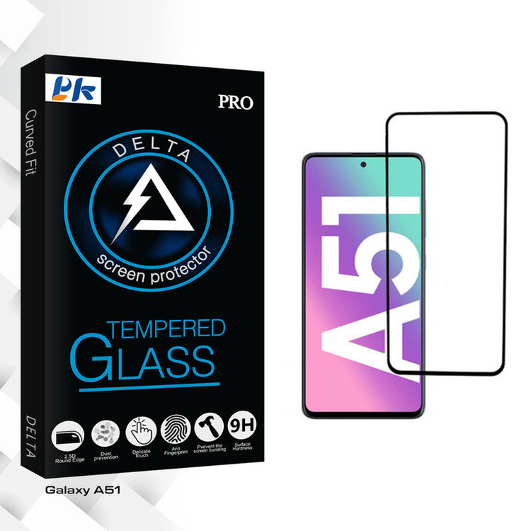 محافظ صفحه نمایش پی کی مدل Delta Glass مناسب برای گوشی موبایل سامسونگ Galaxy A51