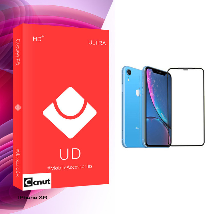 محافظ صفحه نمایش 5D کوکونات مدل UD Glass مناسب برای گوشی موبایل اپل iPhone XR