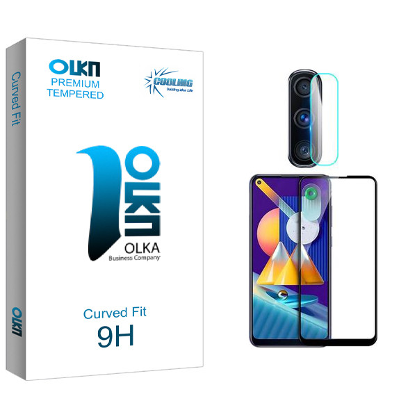 محافظ صفحه نمایش سرامیکی مات کولینگ مدل Olka Pro مناسب برای گوشی موبایل سامسونگ Galaxy M11 به همراه  محافظ لنز دوربین