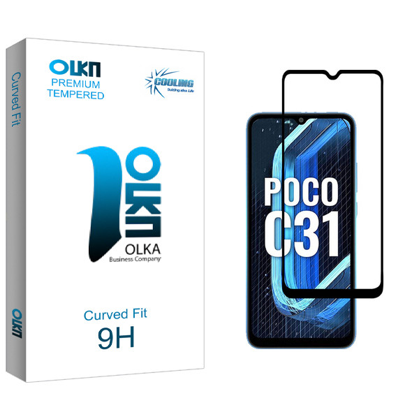 محافظ صفحه نمایش شیشه ای کولینگ مدل Olka Pro مناسب برای گوشی موبایل شیائومی Poco C31