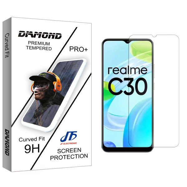 محافظ صفحه نمایش جی اف مدل Diamond مناسب برای گوشی موبایل ریلمی C30