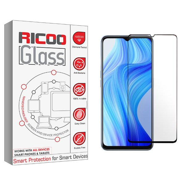 محافظ صفحه نمایش شیشه ای ریکو مدل RiC2 مناسب برای گوشی موبایل ریلمی 10T
