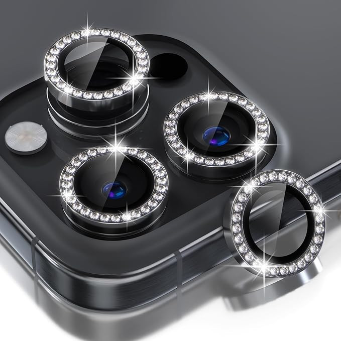 محافظ لنز دوربین ال کا جی مدل نگین دار مناسب برای گوشی موبایل اپل iPhone 12 Pro