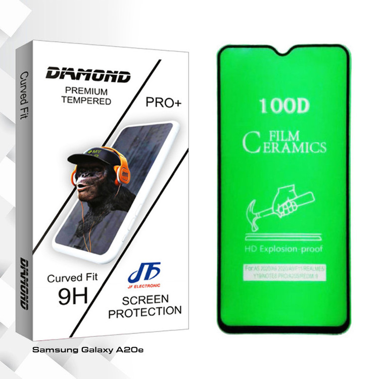محافظ صفحه نمایش سرامیکی جی اف مدل Diamond glass مناسب برای گوشی موبایل سامسونگ Galaxy A20e