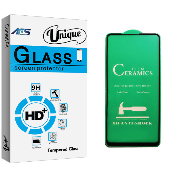محافظ صفحه نمایش سرامیکی ای اف اس مدل Unique Glass مناسب برای گوشی موبایل سامسونگ Galaxy A21