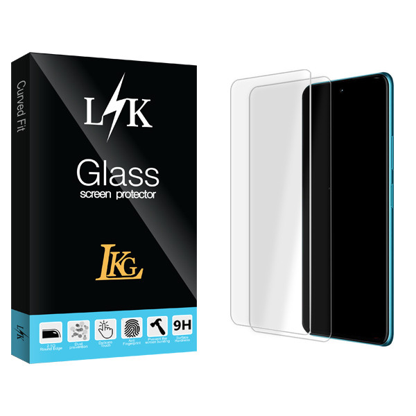 محافظ صفحه نمایش شیشه ای ال کا جی مدل LK Glass MIX مناسب برای گوشی موبایل شیائومی Poco F3 GT \ F4 GT بسته دو عددی