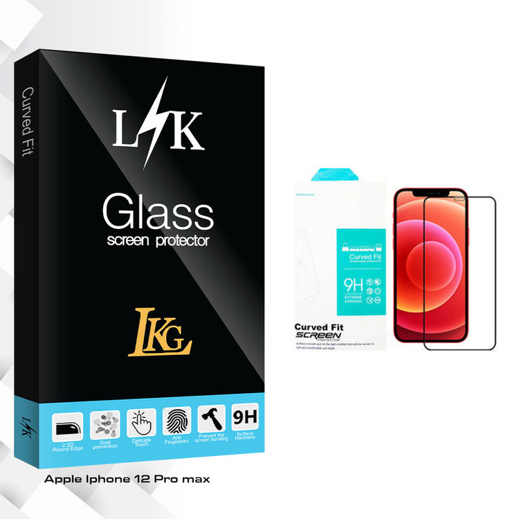 محافظ صفحه نمایش سرامیکی مات ال کا جی مدل LK Glass مناسب برای گوشی موبایل اپل Iphone 12 Pro max