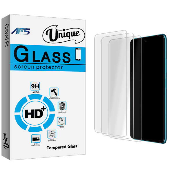 محافظ صفحه نمایش شیشه ای ای اف اس مدل Unique Glass MIX3 مناسب برای گوشی موبایل سامسونگ Galaxy A71 5G بسته سه عددی