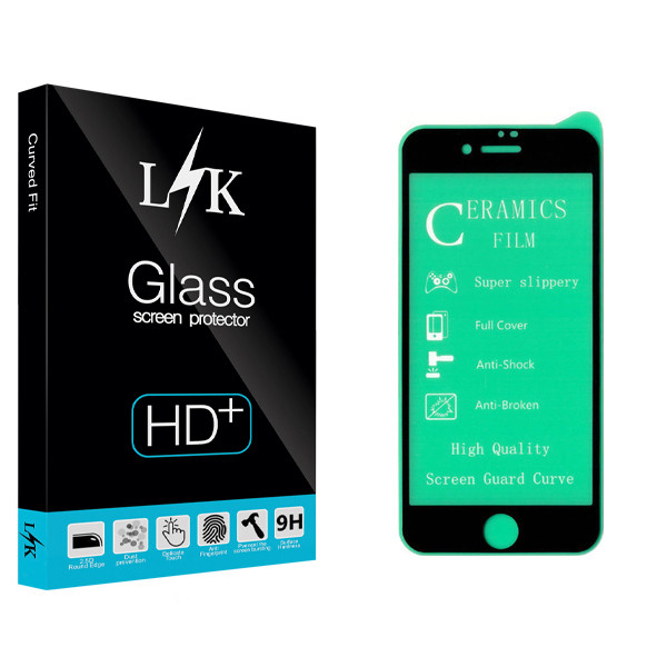محافظ صفحه نمایش سرامیکی ال کی مدل Hard glass مناسب برای گوشی موبایل اپل Iphone SE 2020 / Iphone 7 / Iphone 8