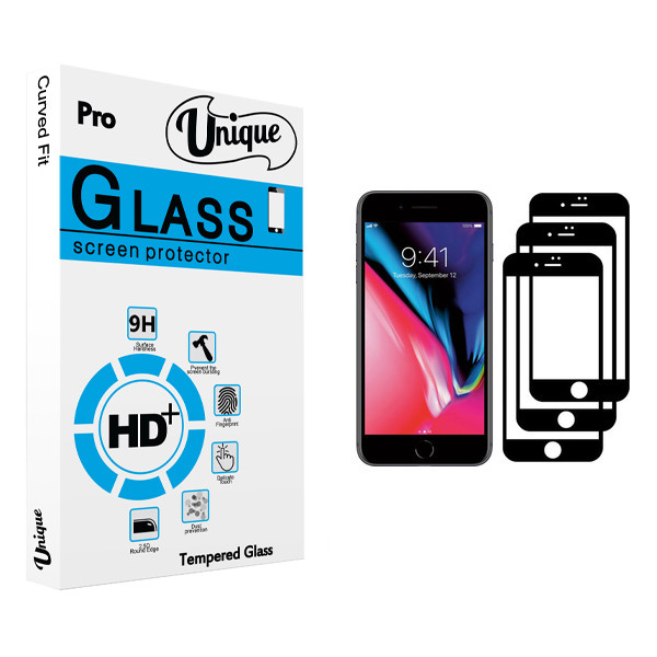 محافظ صفحه نمایش يونيک مدل +Clear مناسب برای گوشی موبایل اپل iPhone SE 2020 بسته سه عددی