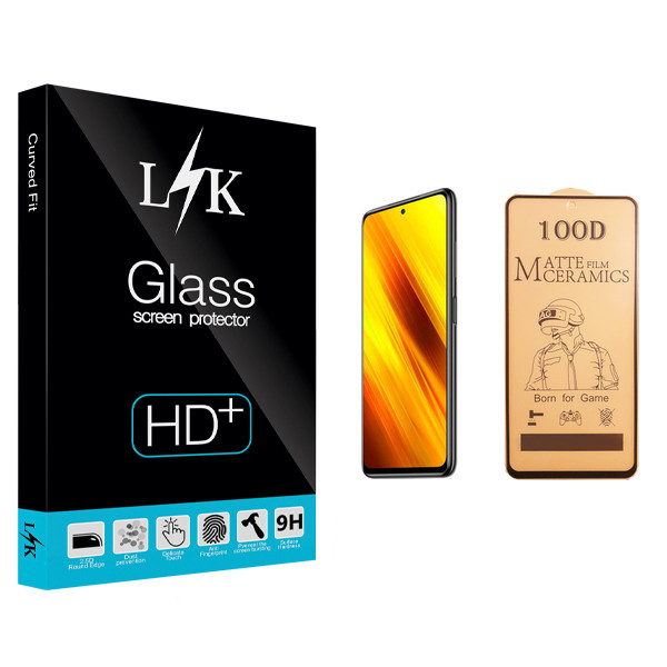 محافظ صفحه نمایش سرامیکی ال کی مدل +LITE مناسب برای گوشی موبایل شیائومی Poco X3