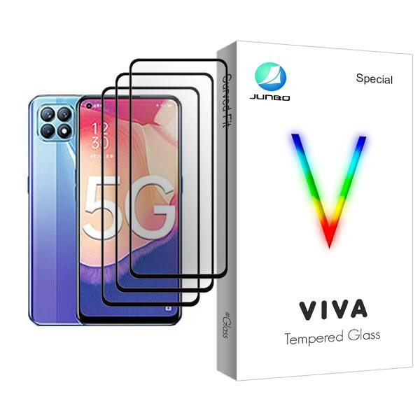 محافظ صفحه نمایش جانبو مدل Viva Glass MIX003 مناسب برای گوشی موبایل اوپو Reno4 SE بسته سه عددی