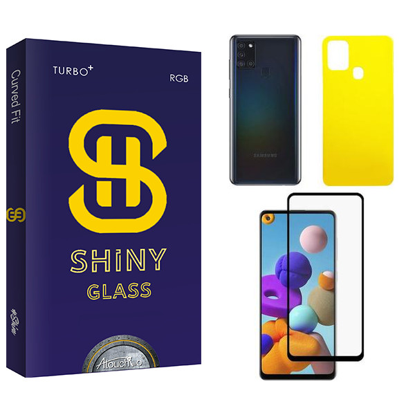 محافظ صفحه نمایش آتوچبو مدل Shiny مناسب برای گوشی موبایل سامسونگ Galaxy A21/A21S به همراه محافظ پشت گوشی