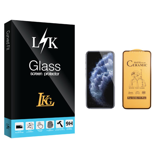 محافظ صفحه نمایش سرامیکی ال کا جی مدل LK Glass مناسب برای گوشی موبایل اپل iPhone 11 Pro