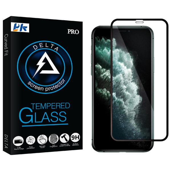 محافظ صفحه نمایش مات پی کی مدل Delta Glass مناسب برای گوشی موبایل اپل Iphone 11 pro max