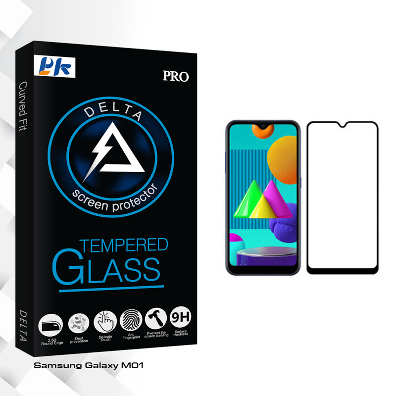 محافظ صفحه نمایش پی کی مدل Delta Glass مناسب برای گوشی موبایل سامسونگ Galaxy M01