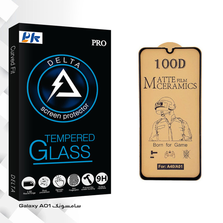 محافظ صفحه نمایش سرامیکی پی کی مدل Delta Glass مناسب برای گوشی موبایل سامسونگ Galaxy A01