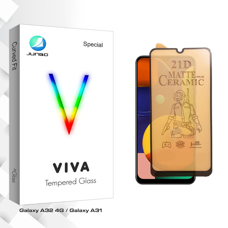 محافظ صفحه نمایش سرامیکی مات جانبو مدل Viva Pro مناسب برای گوشی موبایل سامسونگ Galaxy A32 4G / Galaxy A31