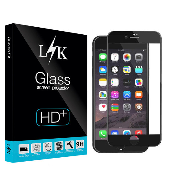 محافظ صفحه نمایش سرامیکی مات ال کی مدل +HD مناسب برای گوشی موبایل اپل Iphone 7 plus