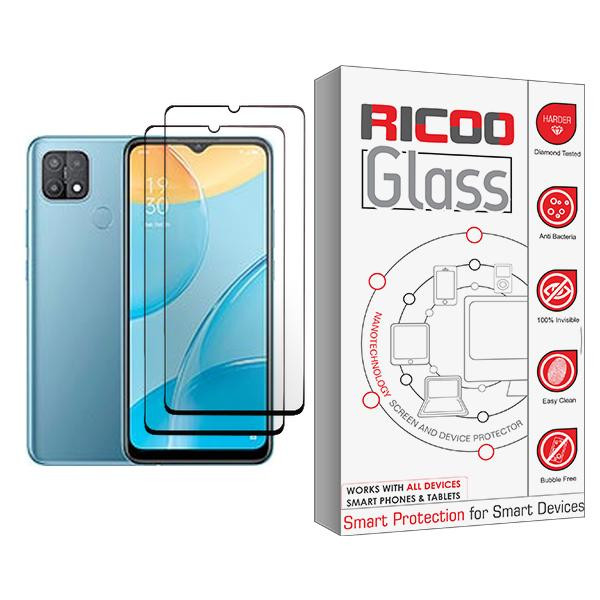 محافظ صفحه نمایش ریکو مدل Glass MIX002 مناسب برای گوشی موبایل اوپو A15 بسته دو عددی