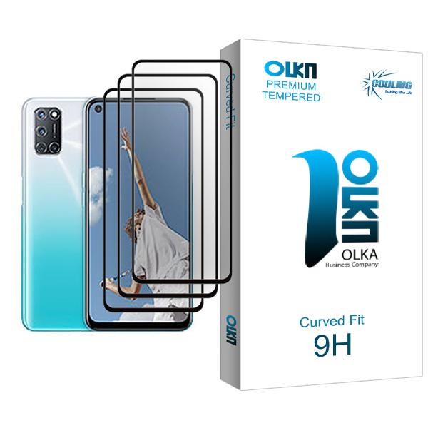 محافظ صفحه نمایش کولینگ مدل Olka Glass MIX003 مناسب برای گوشی موبایل اوپو A52 بسته سه عددی