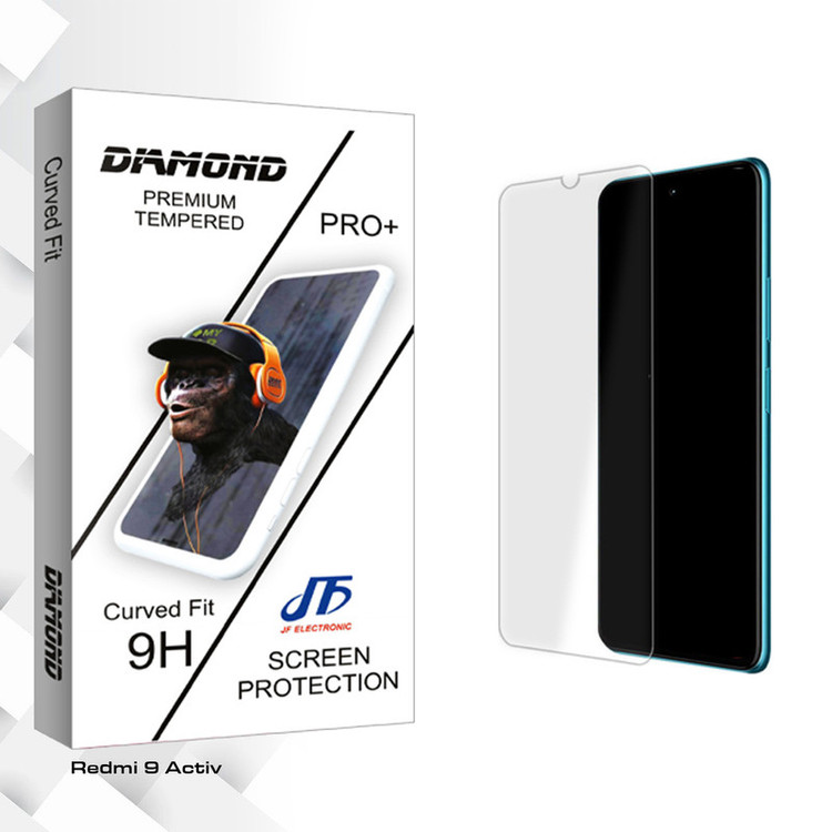 محافظ صفحه نمایش شیشه ای جی اف مدل Diamond Glass MIX مناسب برای گوشی موبایل شیائومی Redmi 9 Activ