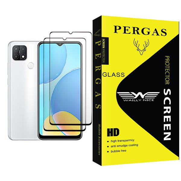 محافظ صفحه نمایش وایلی نایس مدل Pergas Glass MIX002 مناسب برای گوشی موبایل اوپو A15s بسته دو عددی