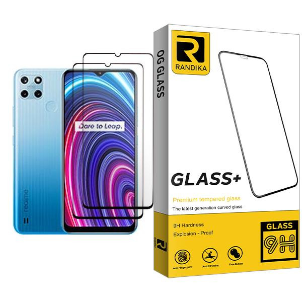 محافظ صفحه نمایش راندیکا مدل Randika Glass MIX002 مناسب برای گوشی موبایل ریلمی C25Y بسته دو عددی
