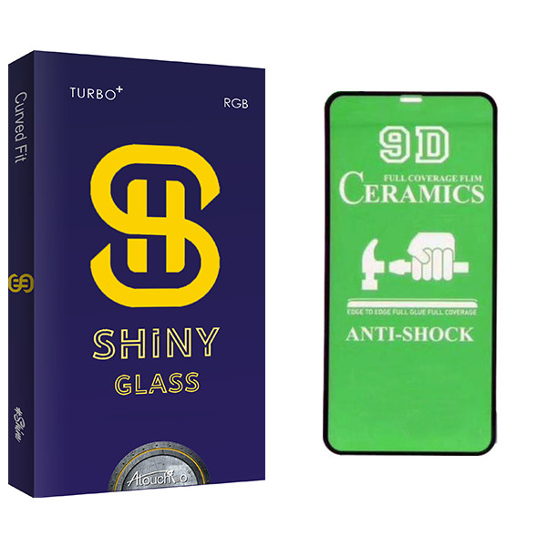 محافظ صفحه نمایش 9D آتوچبو مدل Shiny Glass مناسب برای گوشی موبایل اپل Iphone XR/11