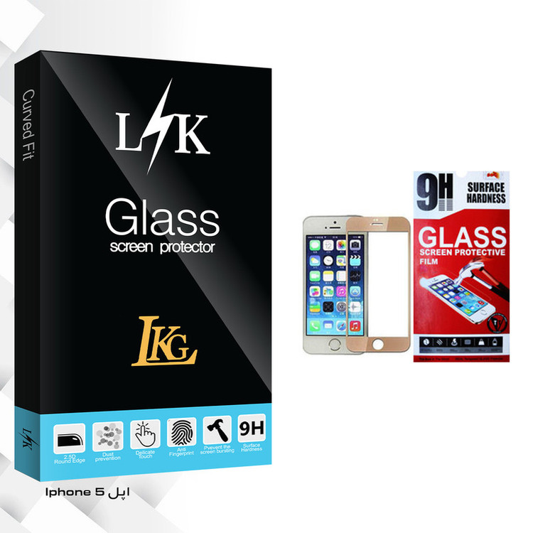 محافظ صفحه نمایش ال کا جی مدل LK Glass مناسب برای گوشی موبایل اپل Iphone 5