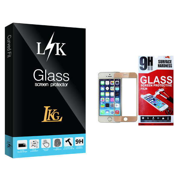 محافظ صفحه نمایش ال کا جی مدل LK Glass مناسب برای گوشی موبایل اپل Iphone 5