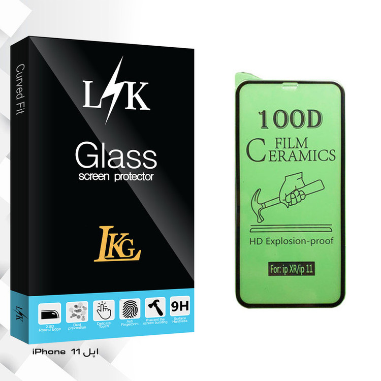 محافظ صفحه نمایش سرامیکی ال کا جی مدل LK Glass مناسب برای گوشی موبایل اپل iPhone 11