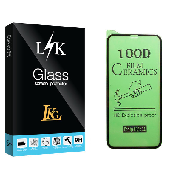 محافظ صفحه نمایش سرامیکی ال کا جی مدل LK Glass مناسب برای گوشی موبایل اپل iPhone 11