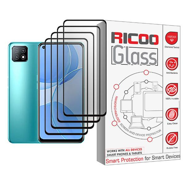 محافظ صفحه نمایش ریکو مدل Ricoo Glass MIX004 مناسب برای گوشی موبایل اوپو A53 5G بسته چهار عددی
